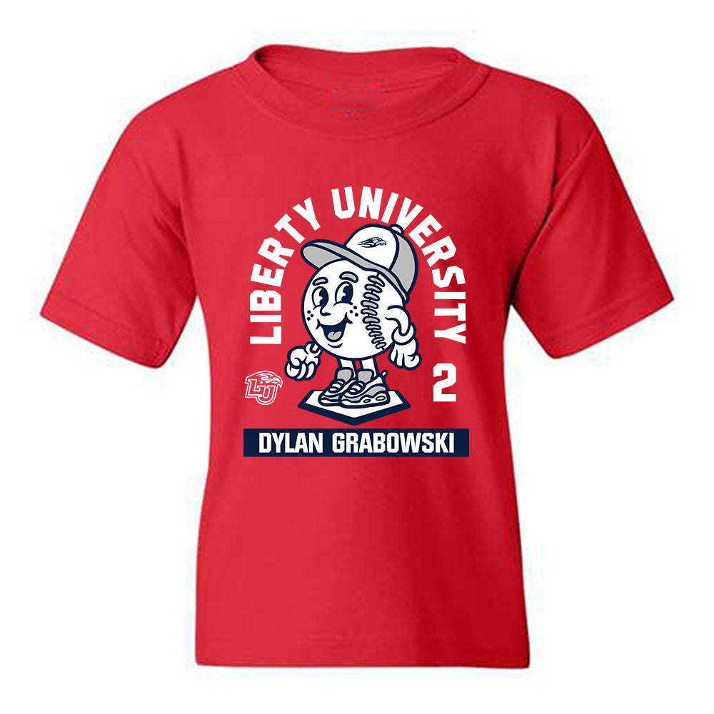 Liberty - NCAA Baseball : Dylan Grabowski - Fashion Shersey Youth T-Shirt-0