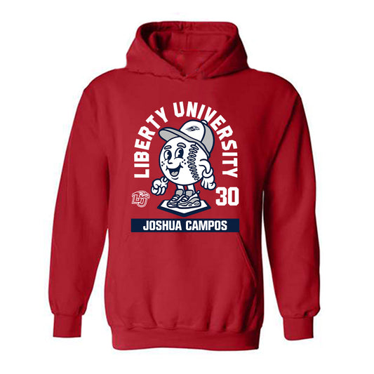 Liberty - NCAA Baseball : Joshua Campos - Fashion Shersey Hooded Sweatshirt-0
