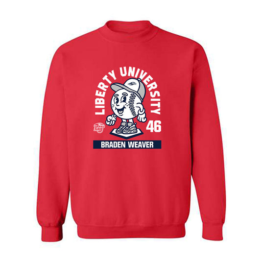 Liberty - NCAA Baseball : Braden Weaver - Fashion Shersey Crewneck Sweatshirt