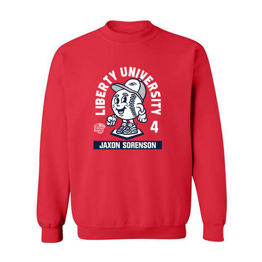 Liberty - NCAA Baseball : Jaxon Sorenson - Fashion Shersey Crewneck Sweatshirt-0