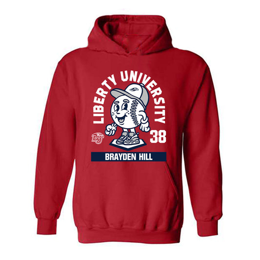 Liberty - NCAA Baseball : Brayden Hill - Fashion Shersey Hooded Sweatshirt-0
