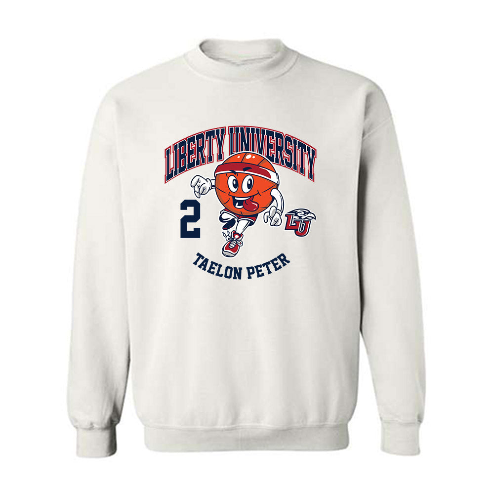 Liberty - NCAA Men's Basketball : Taelon Peter - Fashion Shersey Crewneck Sweatshirt-0