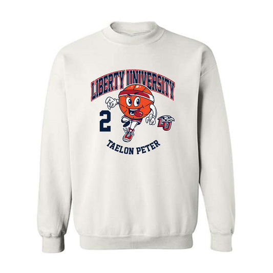 Liberty - NCAA Men's Basketball : Taelon Peter - Fashion Shersey Crewneck Sweatshirt-0