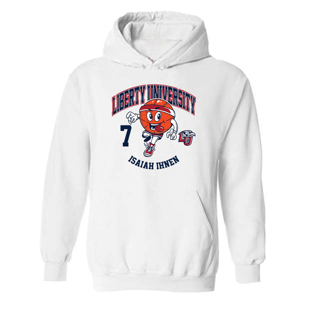 Liberty - NCAA Men's Basketball : Isaiah Ihnen - Fashion Shersey Hooded Sweatshirt-0