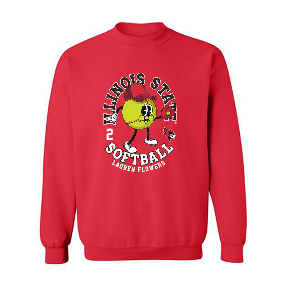 Illinois State - NCAA Softball : Lauren Flowers - Fashion Shersey Crewneck Sweatshirt-0