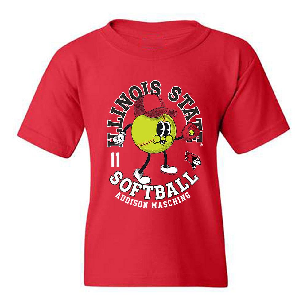 Illinois State - NCAA Softball : Addison Masching - Fashion Shersey Youth T-Shirt-0