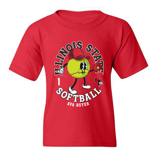 Illinois State - NCAA Softball : Ava Boyer - Fashion Shersey Youth T-Shirt-0