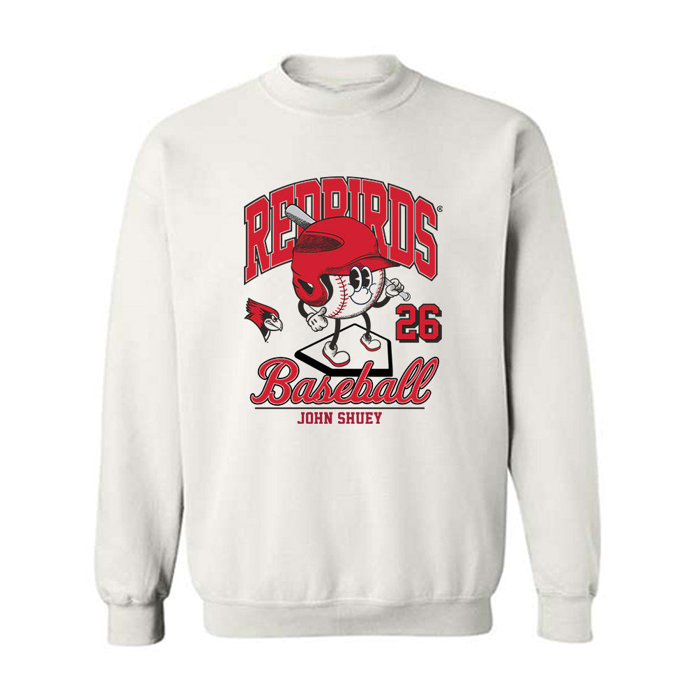 Illinois State - NCAA Baseball : John Shuey - Fashion Shersey Crewneck Sweatshirt-0