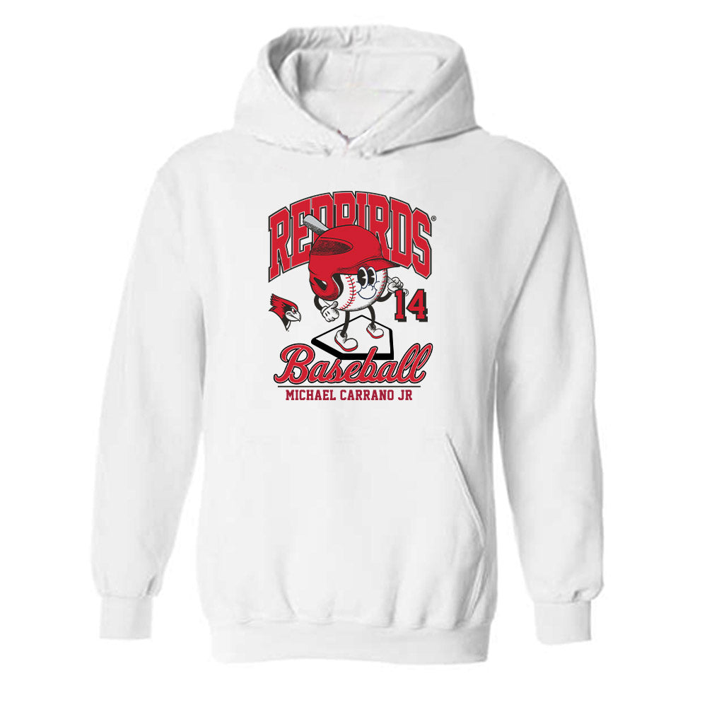 Illinois State - NCAA Baseball : Michael Carrano Jr - Fashion Shersey Hooded Sweatshirt-0