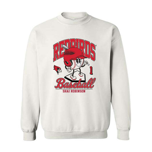 Illinois State - NCAA Baseball : Shai Robinson - Fashion Shersey Crewneck Sweatshirt-0