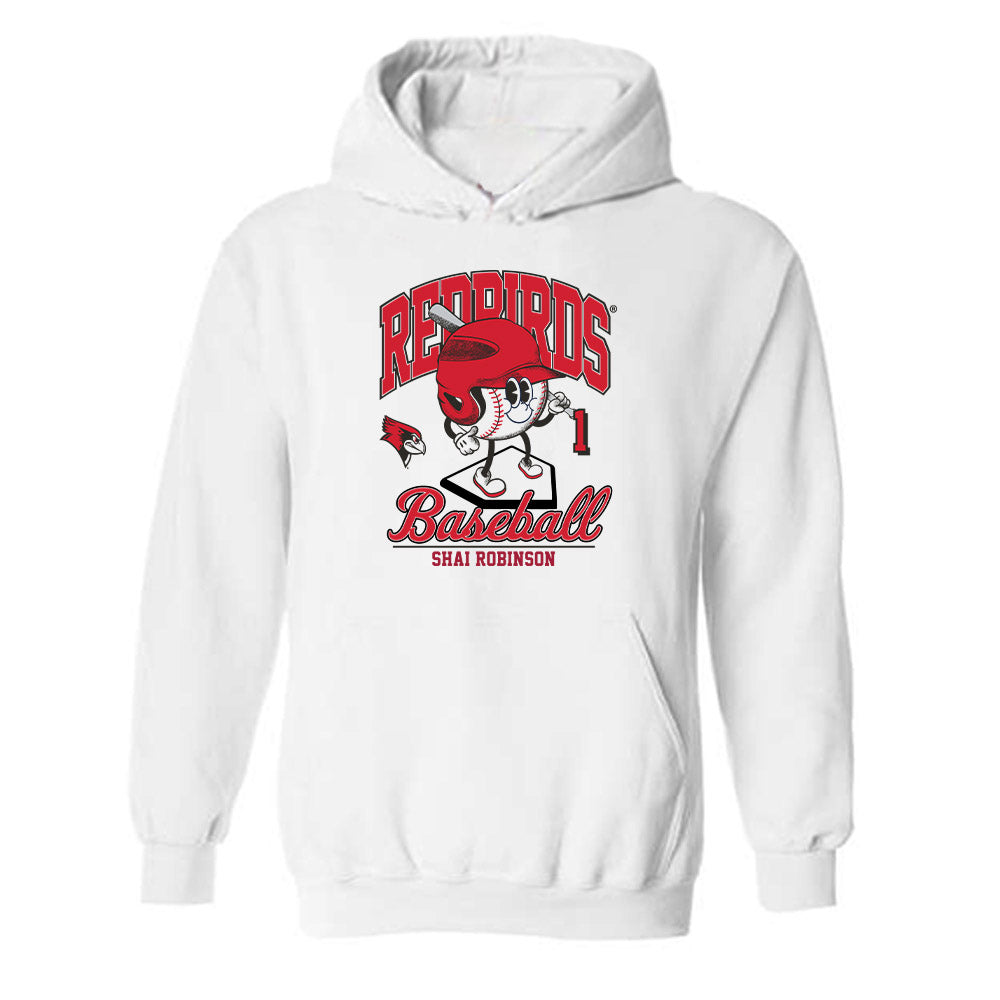 Illinois State - NCAA Baseball : Shai Robinson - Fashion Shersey Hooded Sweatshirt-0