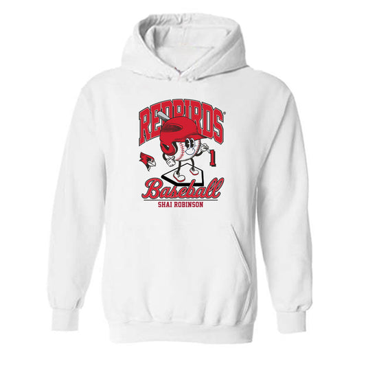 Illinois State - NCAA Baseball : Shai Robinson - Fashion Shersey Hooded Sweatshirt-0