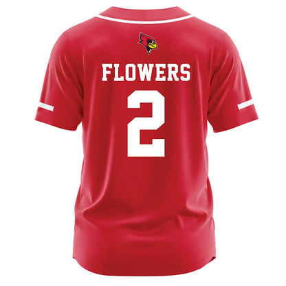 Illinois State - NCAA Softball : Lauren Flowers - Red Jersey-1