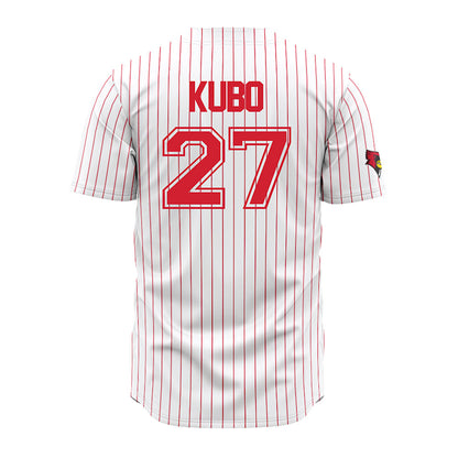 Illinois State - NCAA Baseball : Shaydon Kubo - Pinstripe Jersey