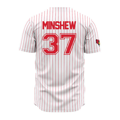 Illinois State - NCAA Baseball : Lawson Minshew - Pinstripe Jersey-1