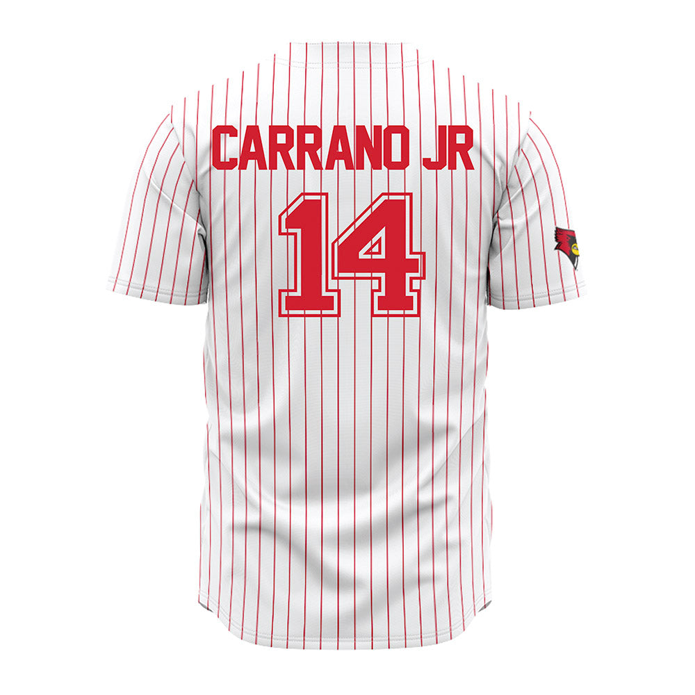 Illinois State - NCAA Baseball : Michael Carrano Jr - Pinstripe Jersey-1
