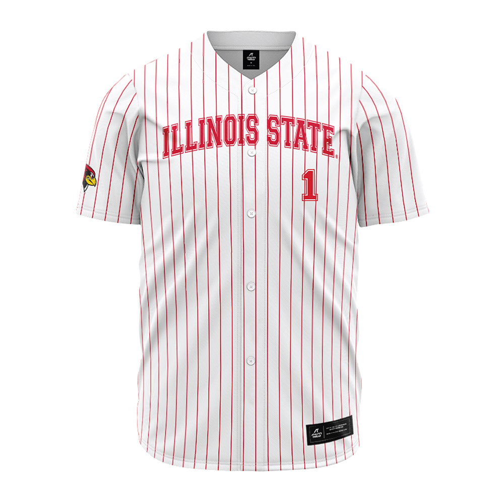 Illinois State - NCAA Baseball : Shai Robinson - Pinstripe Jersey-0