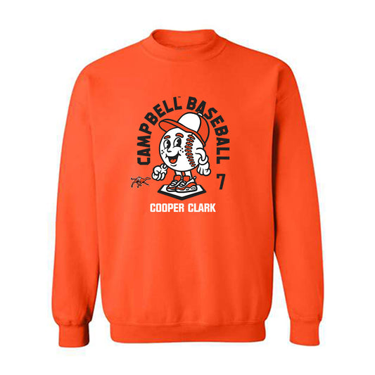 Campbell - NCAA Baseball : Cooper Clark - Fashion Shersey Crewneck Sweatshirt-0