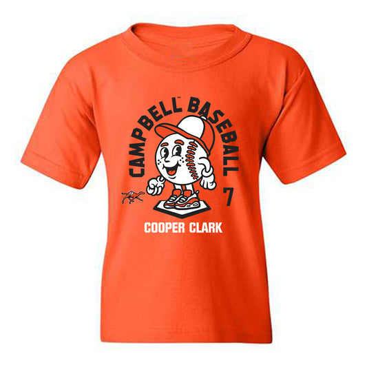 Campbell - NCAA Baseball : Cooper Clark - Fashion Shersey Youth T-Shirt-0