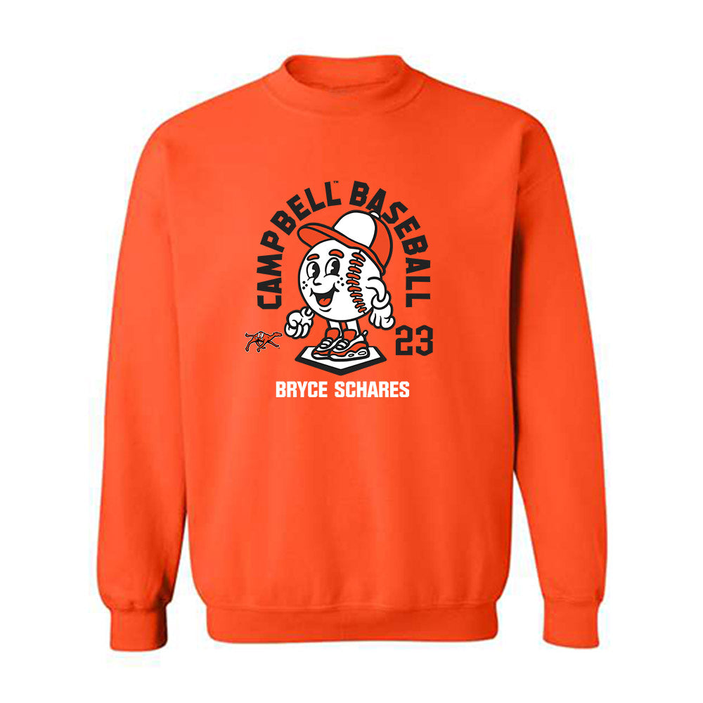 Campbell - NCAA Baseball : Bryce Schares - Fashion Shersey Crewneck Sweatshirt-0