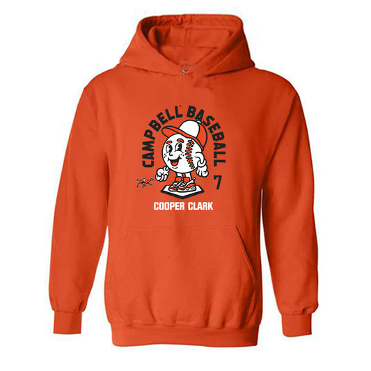 Campbell - NCAA Baseball : Cooper Clark - Fashion Shersey Hooded Sweatshirt-0