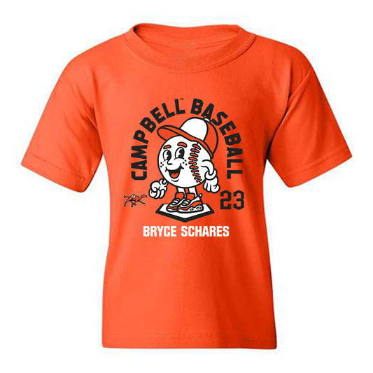 Campbell - NCAA Baseball : Bryce Schares - Fashion Shersey Youth T-Shirt-0