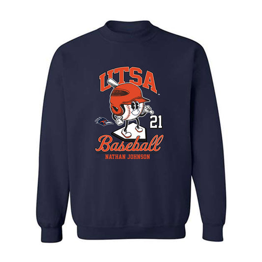 UTSA - NCAA Baseball : Nathan Johnson - Fashion Shersey Crewneck Sweatshirt-0