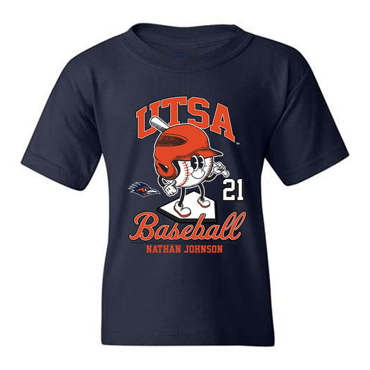 UTSA - NCAA Baseball : Nathan Johnson - Fashion Shersey Youth T-Shirt-0