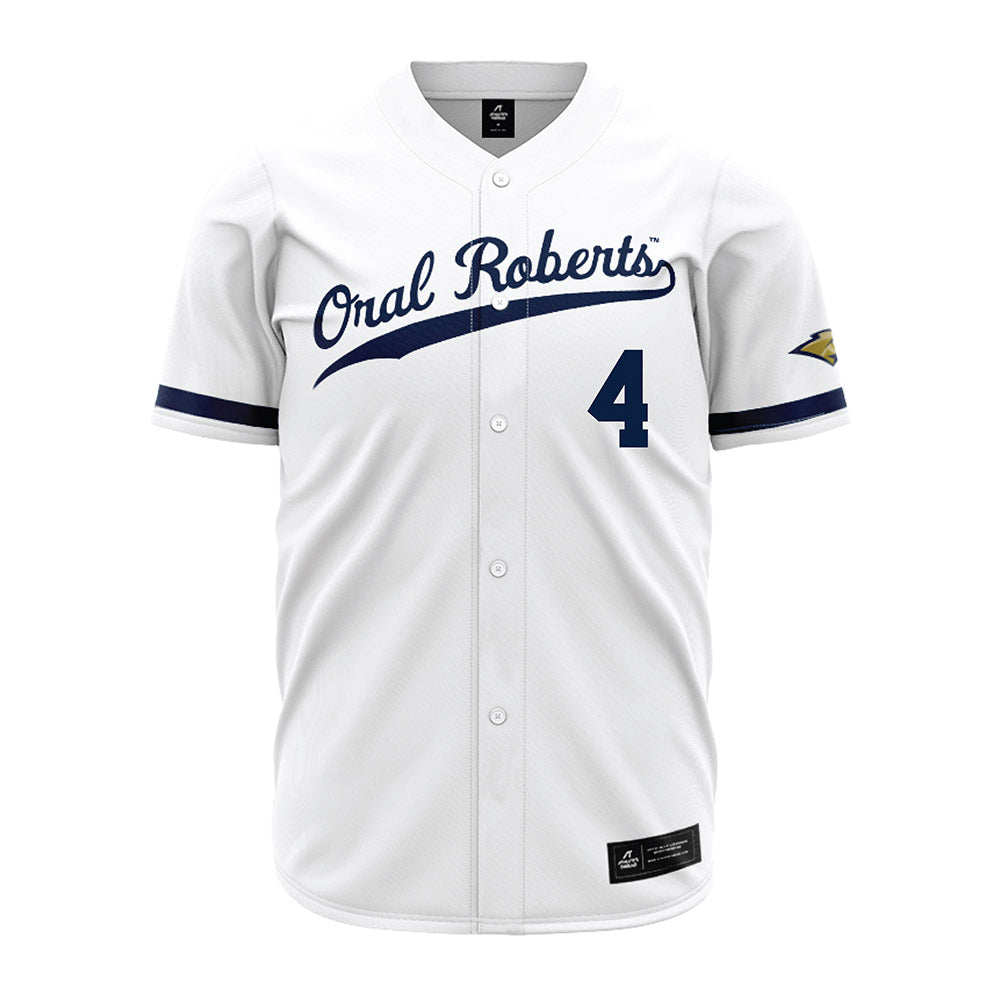 Oral Roberts - NCAA Baseball : Tanner McMurray - White Jersey-0