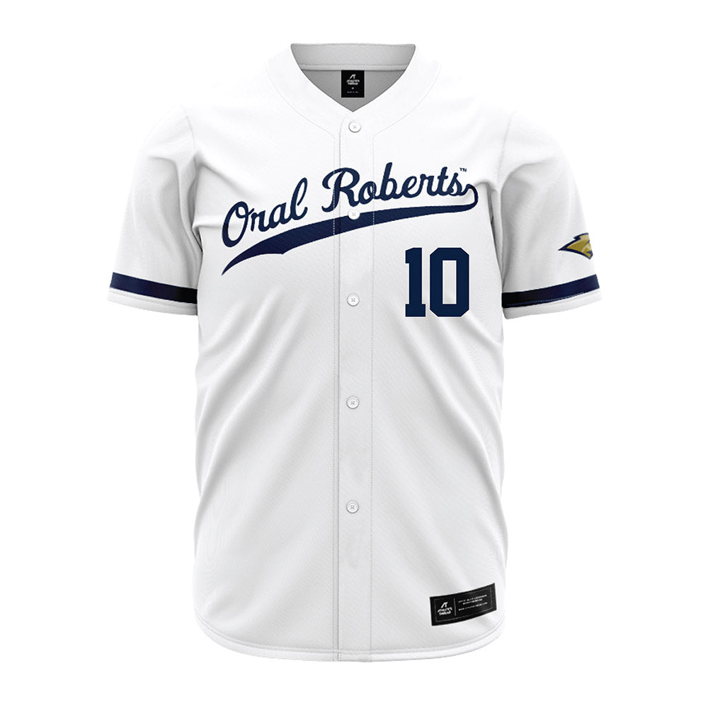 Oral Roberts - NCAA Baseball : Makani Tanaka - White Jersey