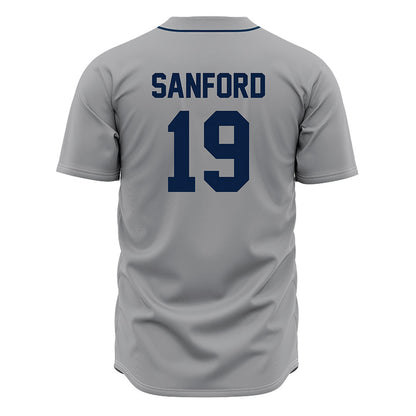 Oral Roberts - NCAA Baseball : Braydon Sanford - Grey Jersey-1