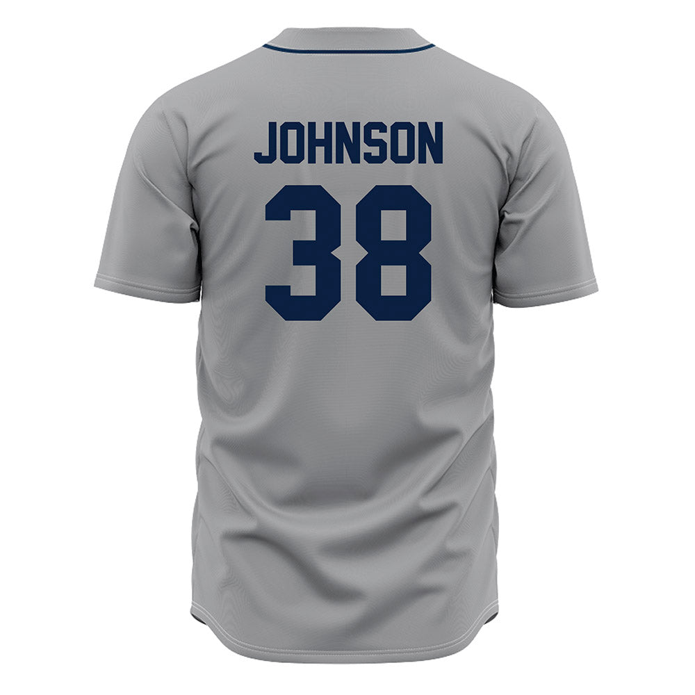 Oral Roberts - NCAA Baseball : Comner Johnson - Grey Jersey-1