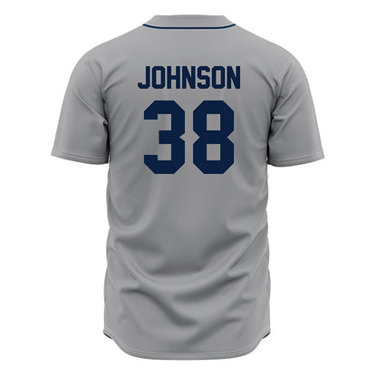 Oral Roberts - NCAA Baseball : Comner Johnson - Grey Jersey-1