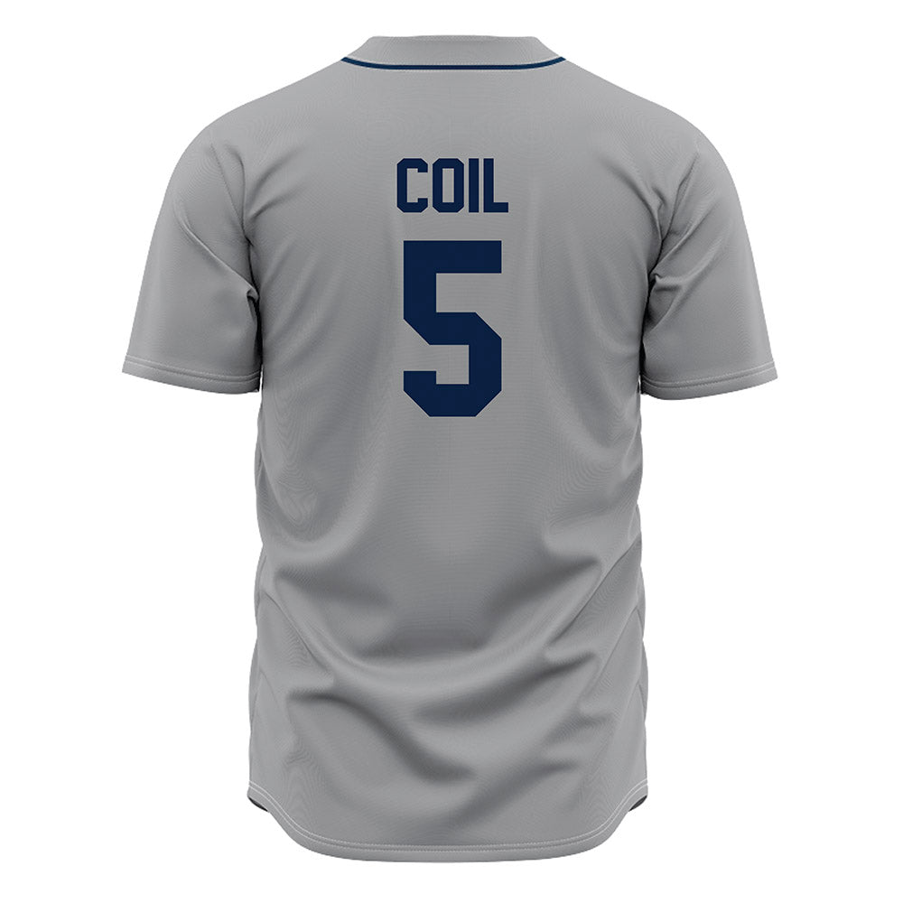 Oral Roberts - NCAA Baseball : Owen Coil - Grey Jersey