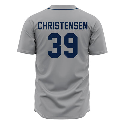 Oral Roberts - NCAA Baseball : Dylan Christensen - Grey Jersey