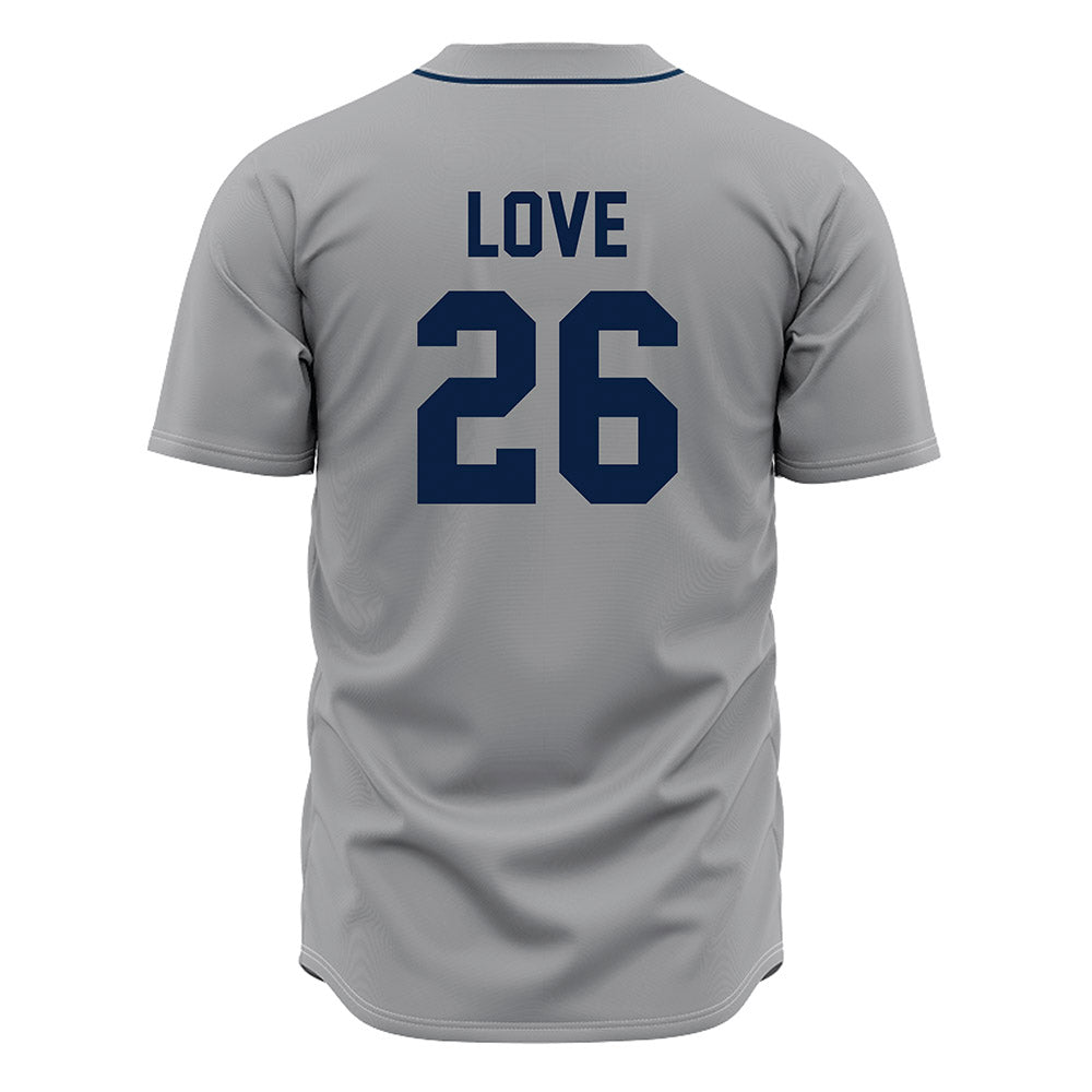 Oral Roberts - NCAA Baseball : Nathan Love - Grey Jersey