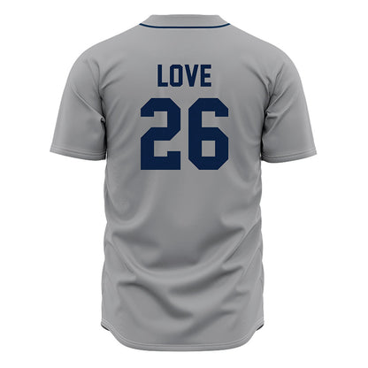 Oral Roberts - NCAA Baseball : Nathan Love - Grey Jersey