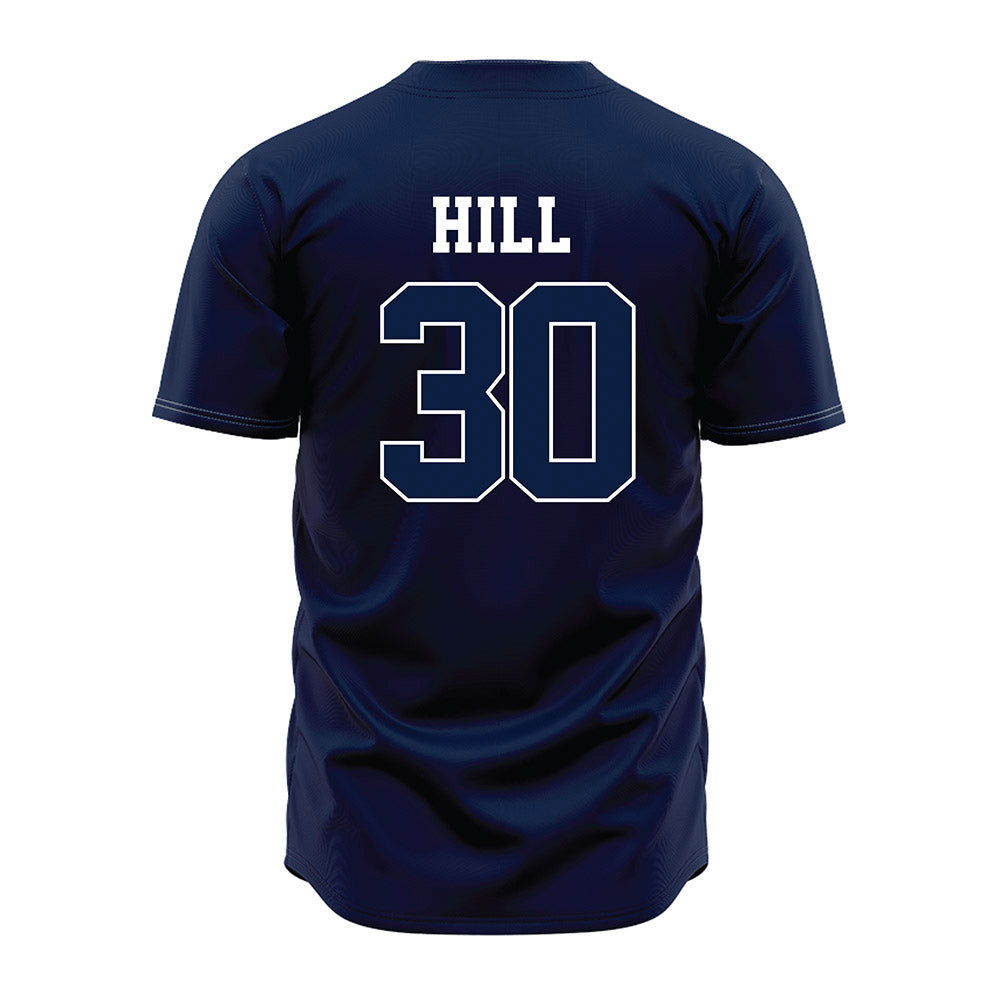 Oral Roberts - NCAA Baseball : Louis Hill - Navy Jersey-1