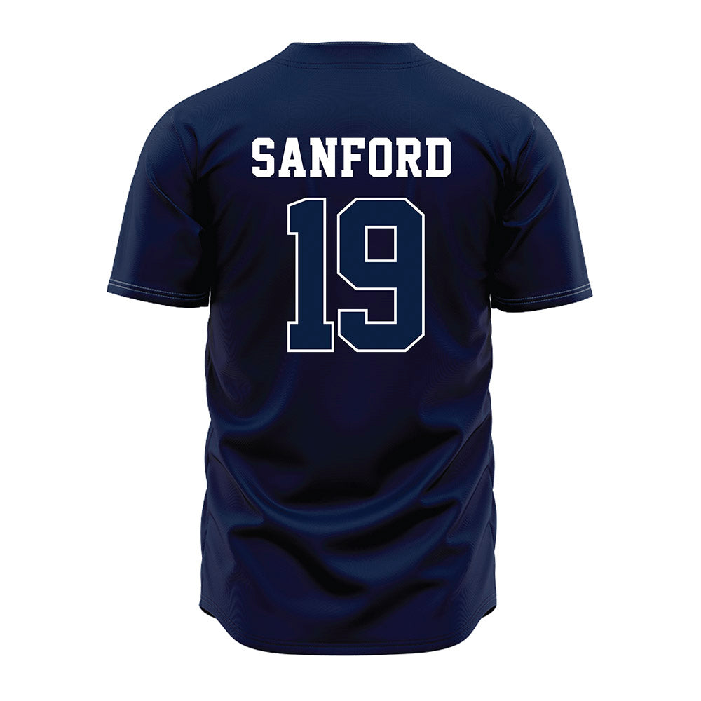 Oral Roberts - NCAA Baseball : Braydon Sanford - Navy Jersey-1