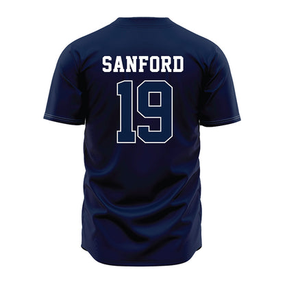 Oral Roberts - NCAA Baseball : Braydon Sanford - Navy Jersey-1