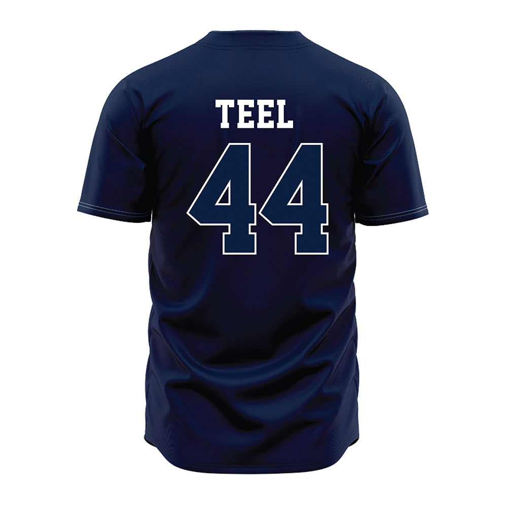 Oral Roberts - NCAA Baseball : Easton Teel - Navy Jersey-1