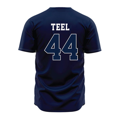 Oral Roberts - NCAA Baseball : Easton Teel - Navy Jersey-1