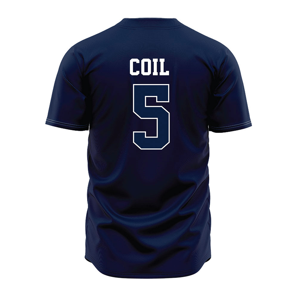 Oral Roberts - NCAA Baseball : Owen Coil - Navy Jersey