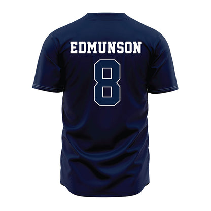 Oral Roberts - NCAA Baseball : Will Edmunson - Navy Jersey