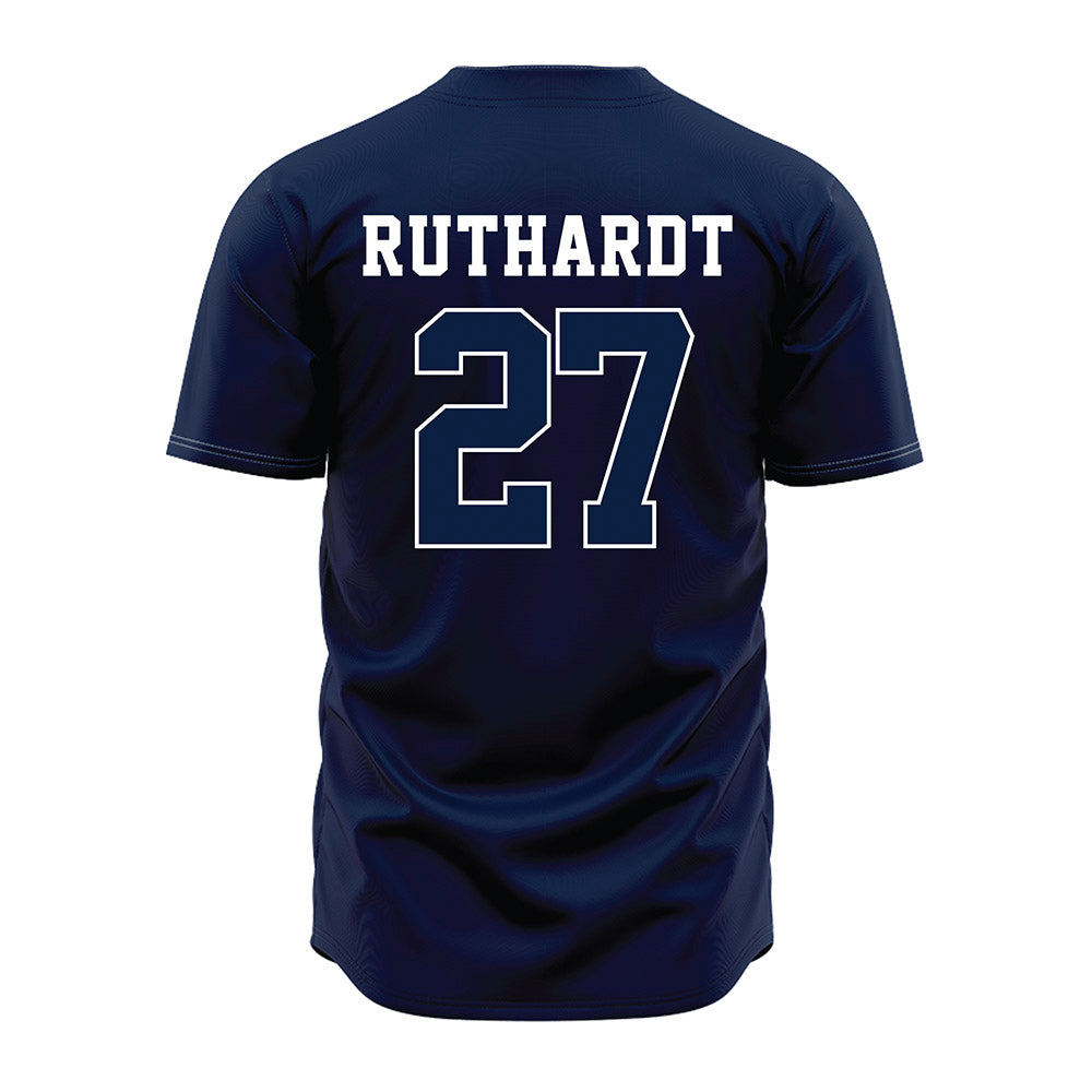 Oral Roberts - NCAA Baseball : Keaton Ruthardt - Navy Jersey