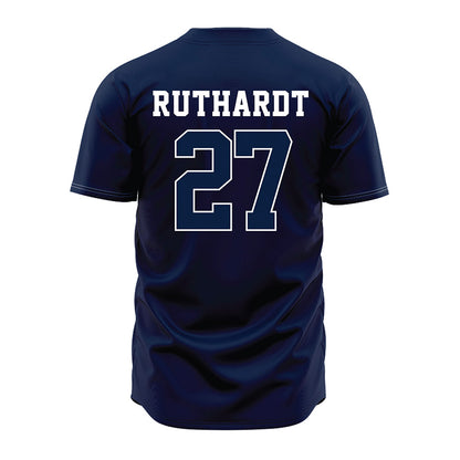 Oral Roberts - NCAA Baseball : Keaton Ruthardt - Navy Jersey