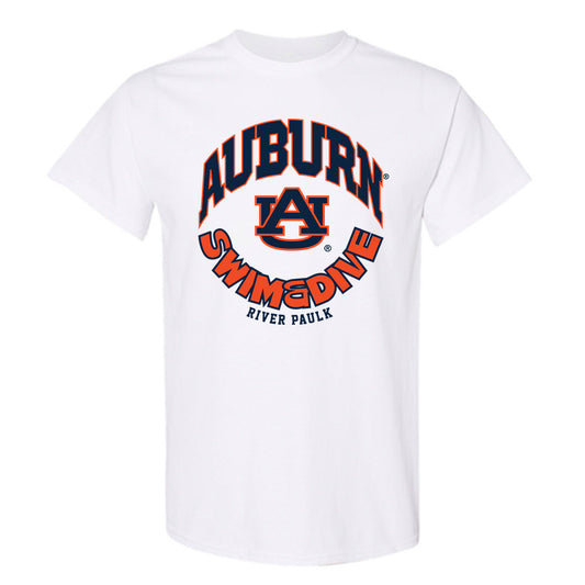 Auburn - NCAA Men's Swimming & Diving : River Paulk - Fashion Shersey T-Shirt-0