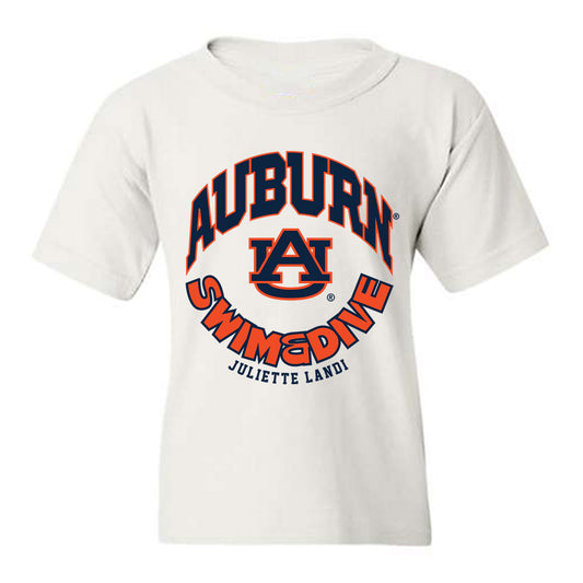 Auburn - NCAA Women's Swimming & Diving : Juliette Landi - Fashion Shersey Youth T-Shirt-0