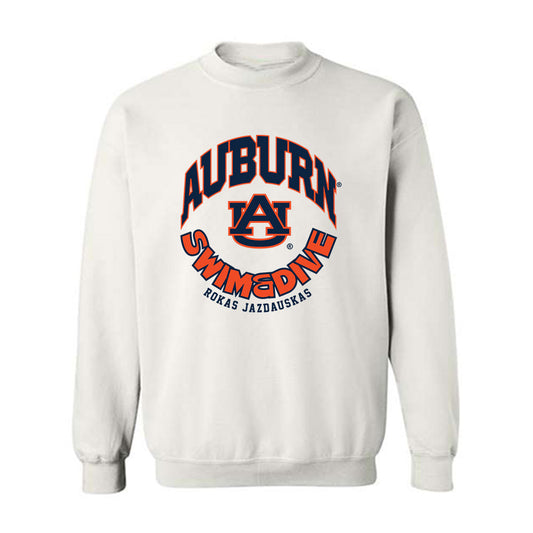 Auburn - NCAA Men's Swimming & Diving : Rokas Jazdauskas - Fashion Shersey Crewneck Sweatshirt-0