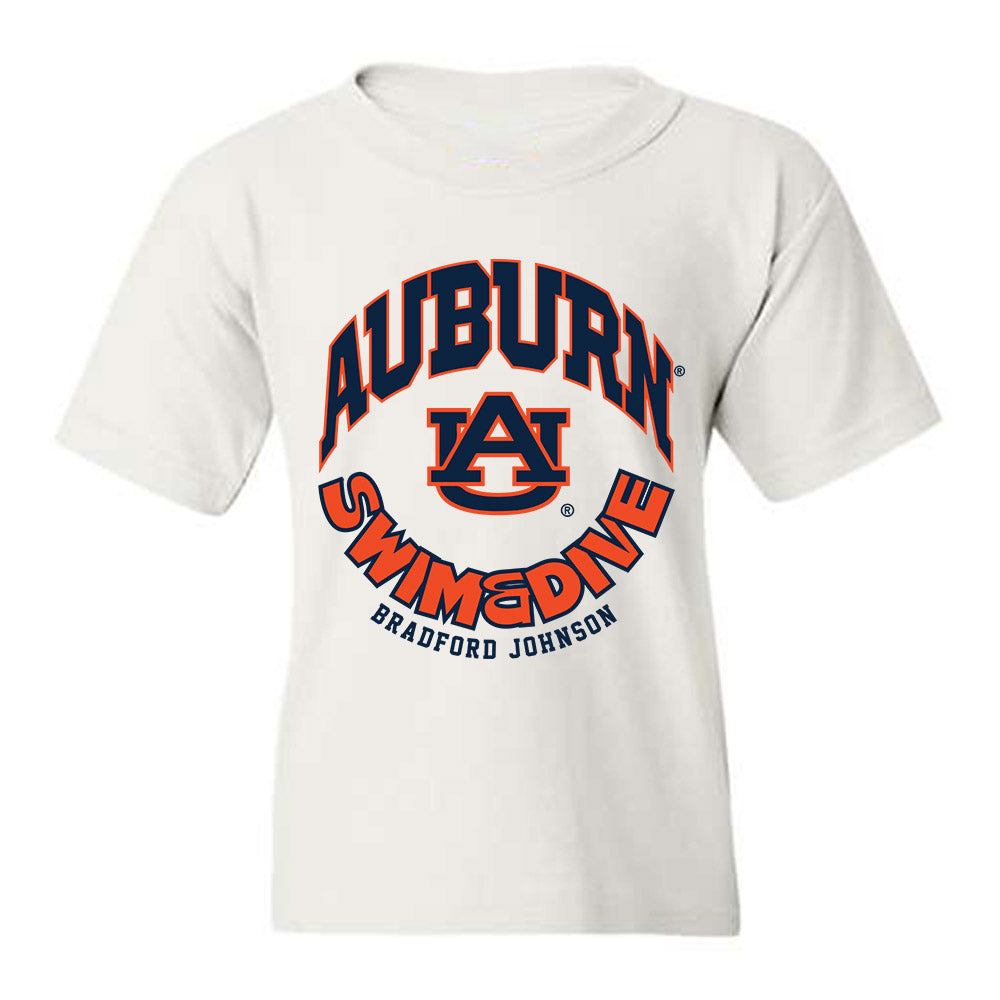 Auburn - NCAA Men's Swimming & Diving : Bradford Johnson - Fashion Shersey Youth T-Shirt-0